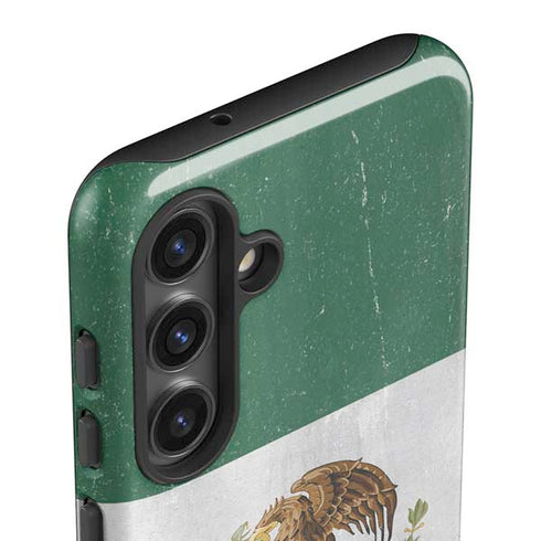 Mexico Flag Distressed Galaxy S24 Plus Impact Case